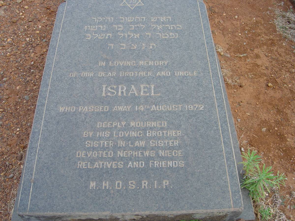 ORELOWITZ Israel -1972