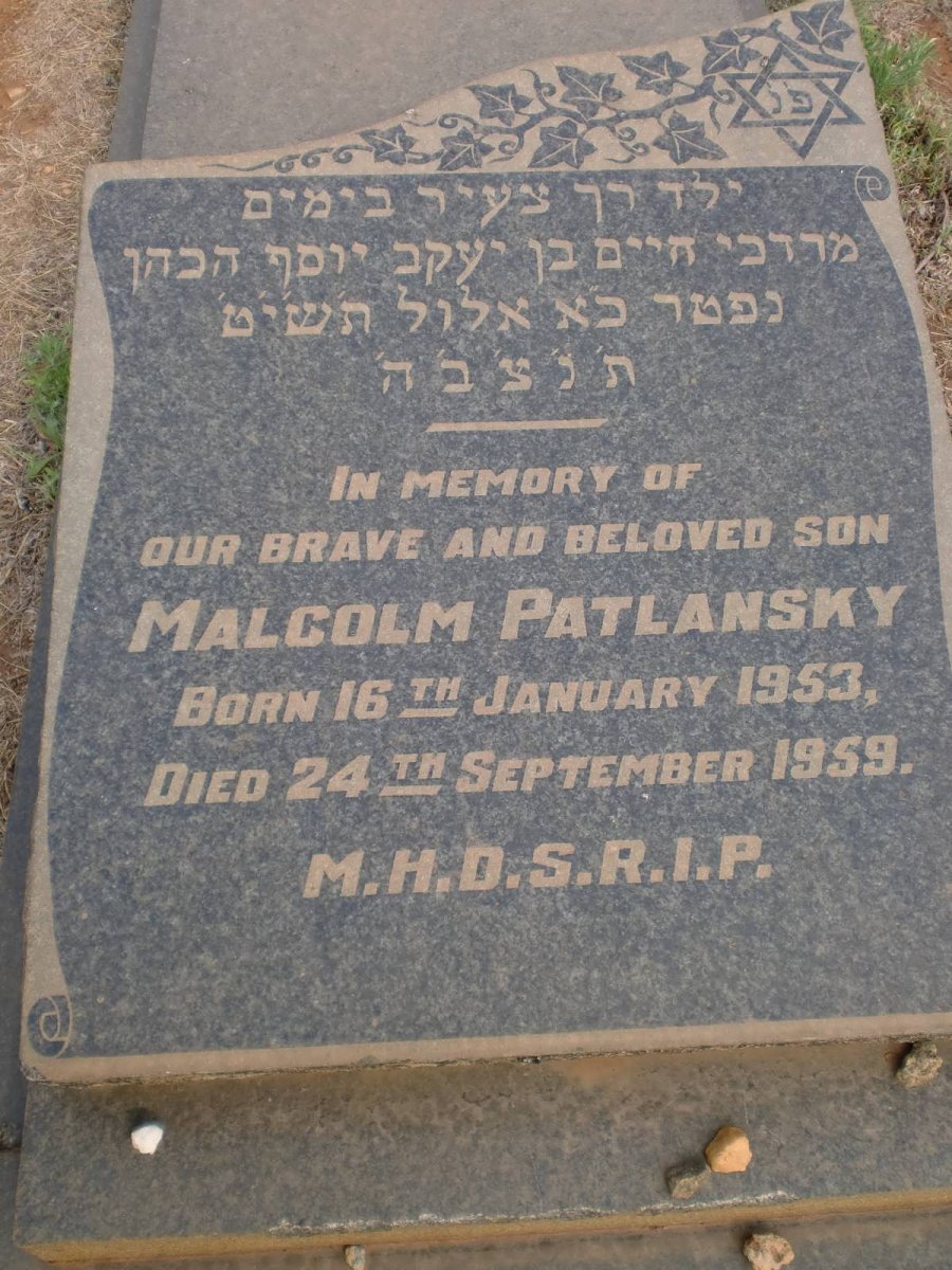 PATLANSKY Malcolm -1953