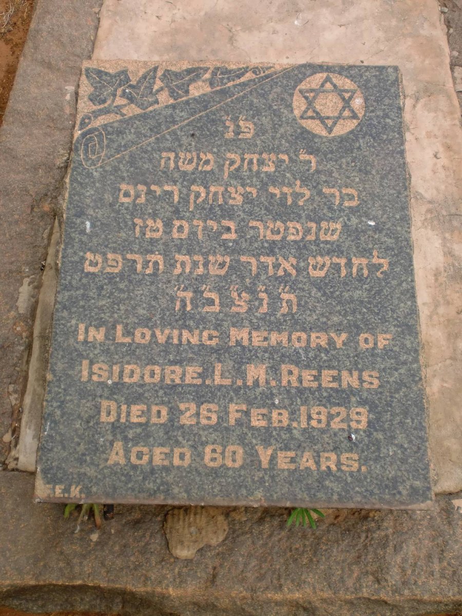 REENS Isidore L.M. -1929