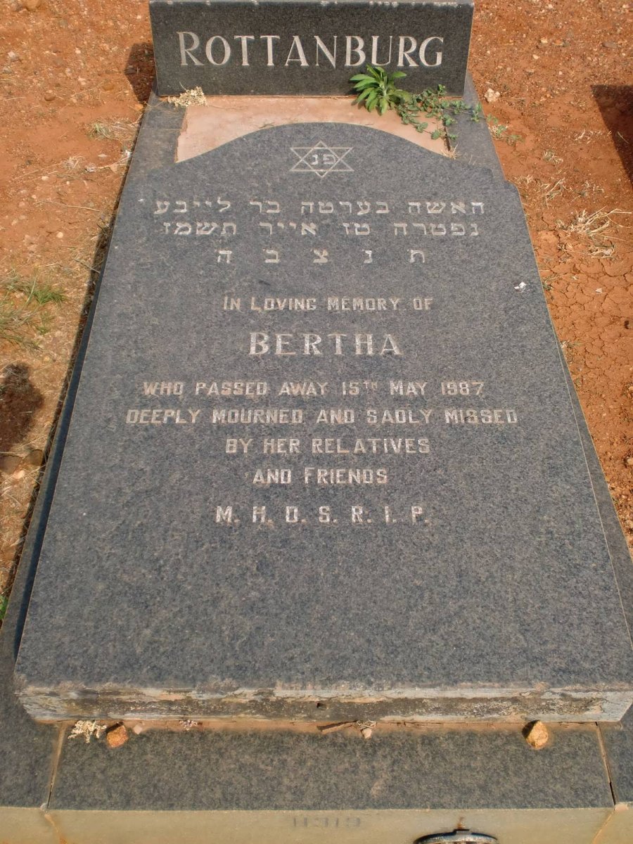 ROTTANBURG Bertha 1906-1987