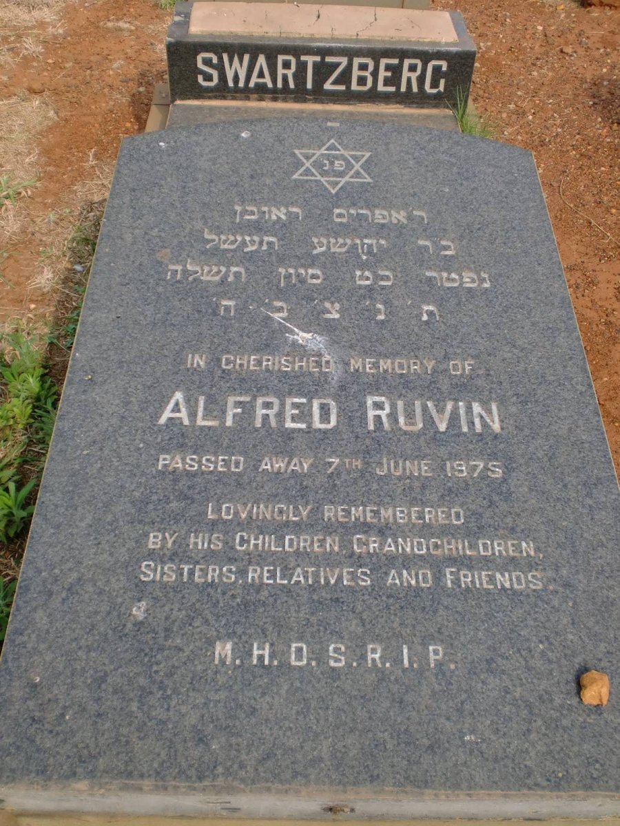 SWARTZBERG Alfred Ruvin -1975