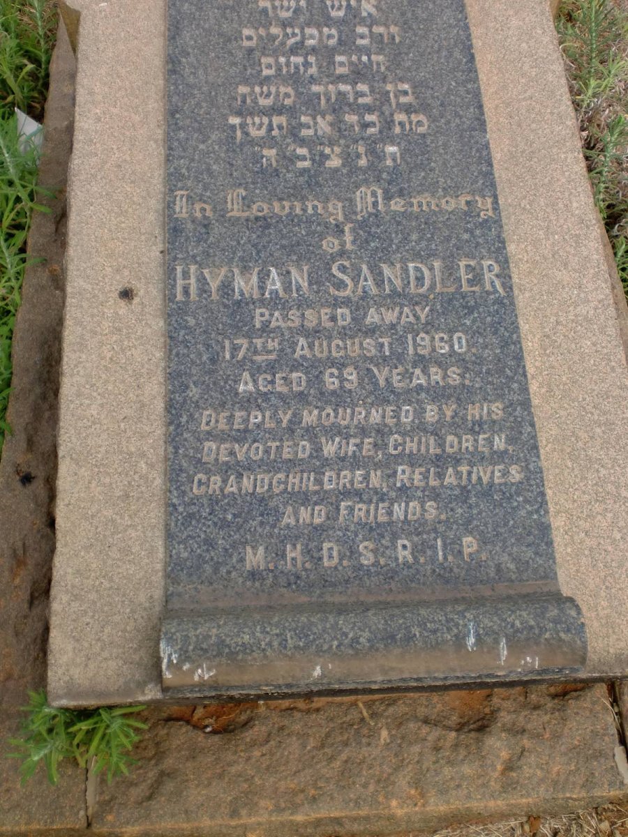 SANDLER Hyman -1960