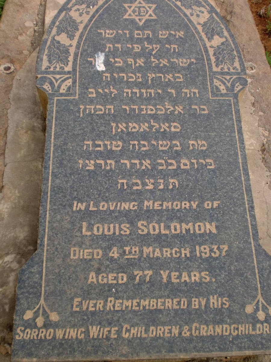 SOLOMON Louis -1937