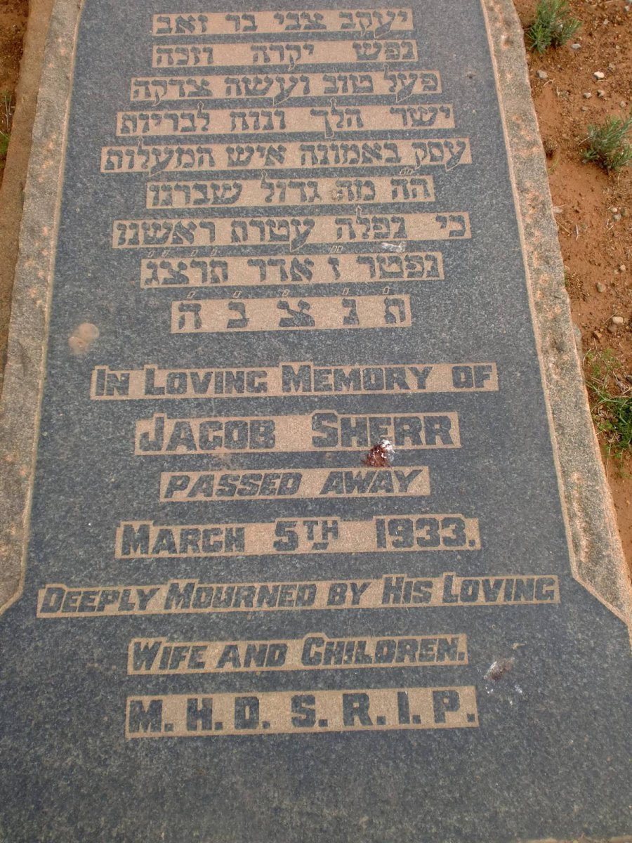 SHERR Jacob -1933