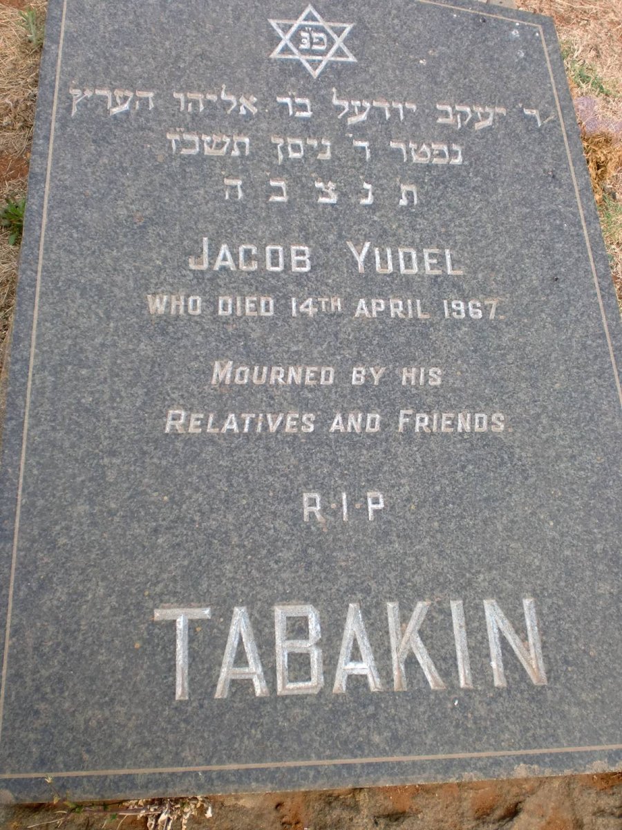 TABAKIN Jacob Yudel -1967