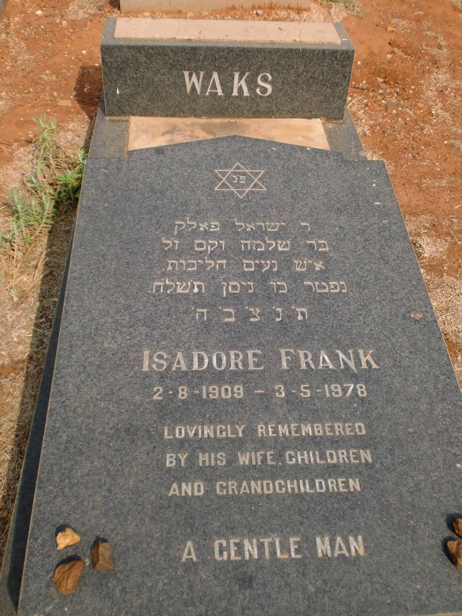 WAKS Isadore Frank 1908-1978