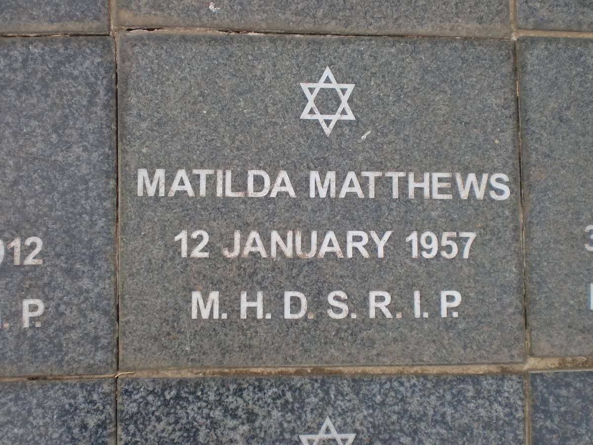 MATTHEWS Matilda -1957