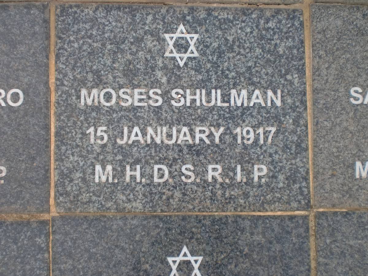 SHULMAN Moses -1917