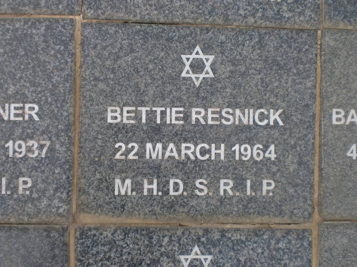 RESNICK Bettie -1964