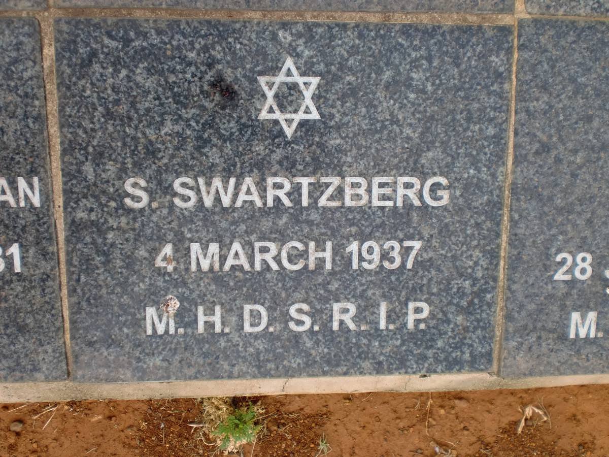 SWARTZBERG S. -1937