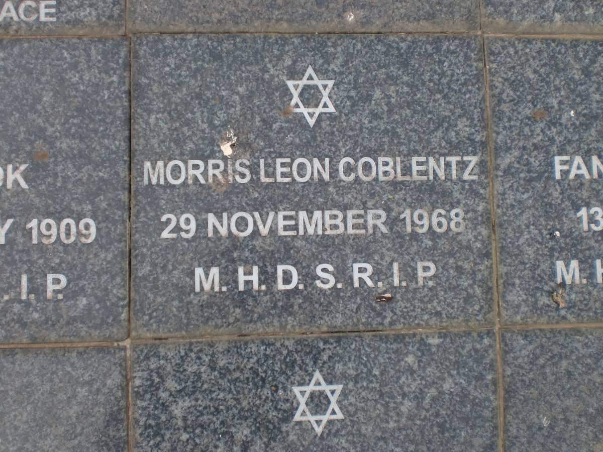 COBLENTZ Morris Leon -1968