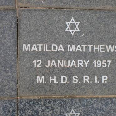 MATTHEWS Matilda -1957