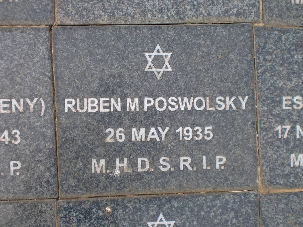 POSWOLSKY Ruben -1935