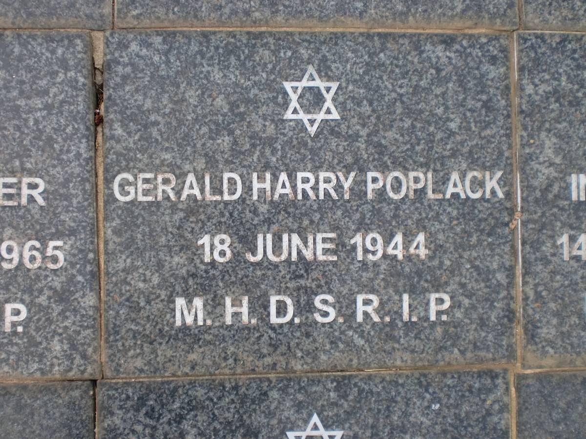 POPLACK Gerald Harry -1944