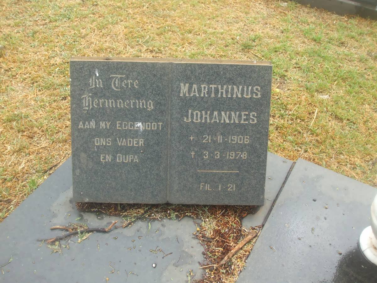 ? Marthinus Johannes 1906-1978