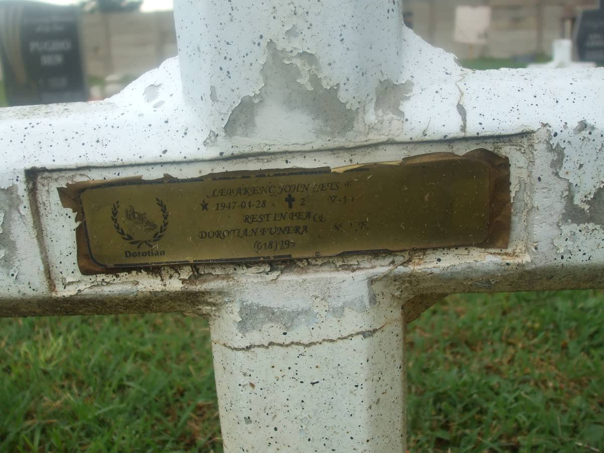 ? Lebakeng John 1947-20??