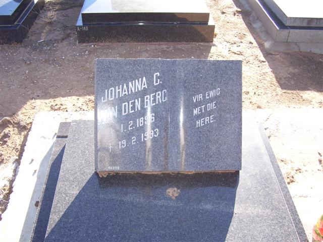 BERG Johanna C., van den 1896-1993