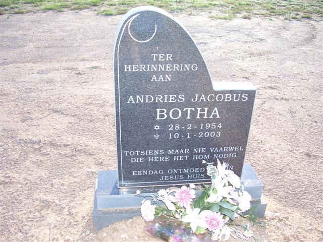 BOTHA Andries Jacobus 1954-2003
