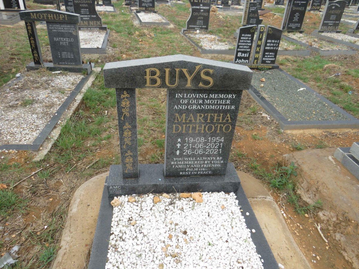BUYS Martha Dithoto 1954-2021