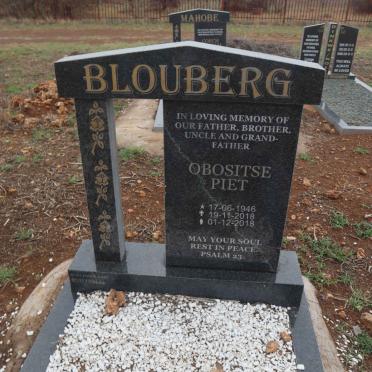 BLOUBERG Obositse Piet 1946-2018