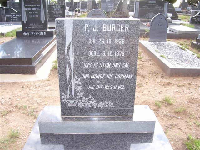BURGER P.J. 1936-1973