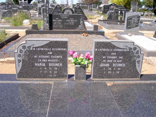 BOUWER Johan 1933-2000 &amp; Maria 1938-1982