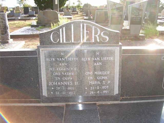 CILLIERS Johannes H. 1905-1972 &amp; Maria S.P. 1907-1991