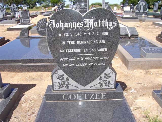 COETZEE Johannes Matthys 1942-1986