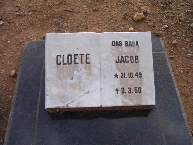 CLOETE Jacob 1949-1950