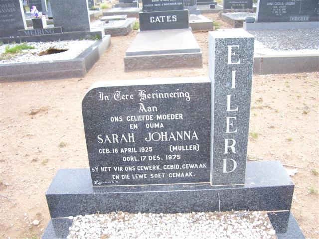 EILERD Sarah Johanna nee MULLER 1925-1975