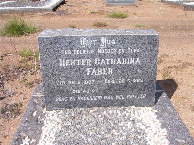 FABER Hester Catharina 1887-1965