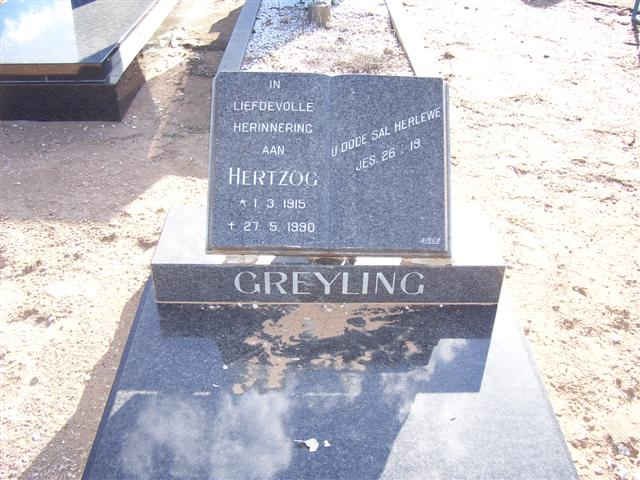 GREYLING Hertzog 1915-1990