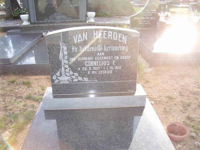 HEERDEN Cornelius F., van 1897-1972