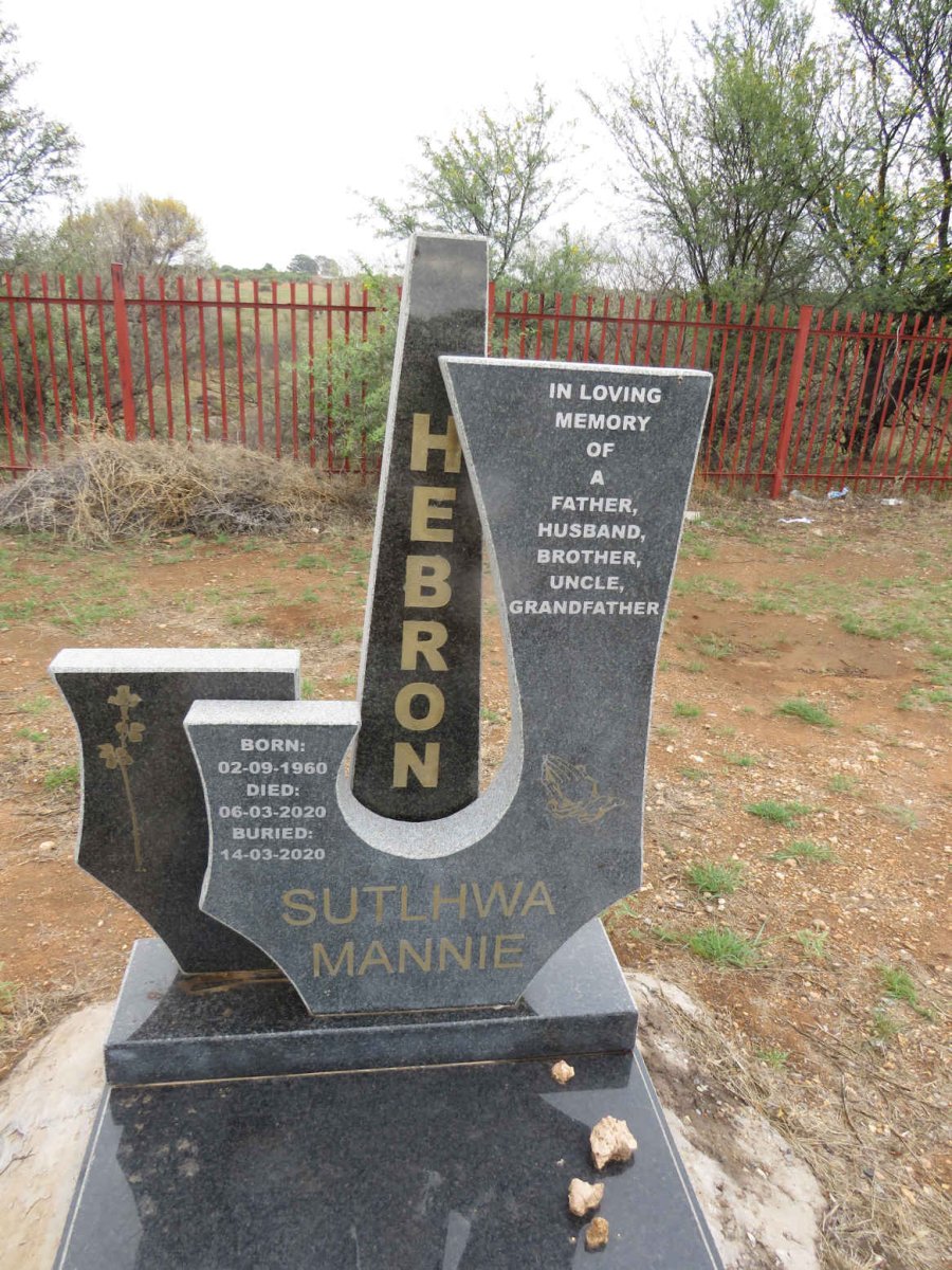 HEBRON Sutlhwa Mannie 1960-2020