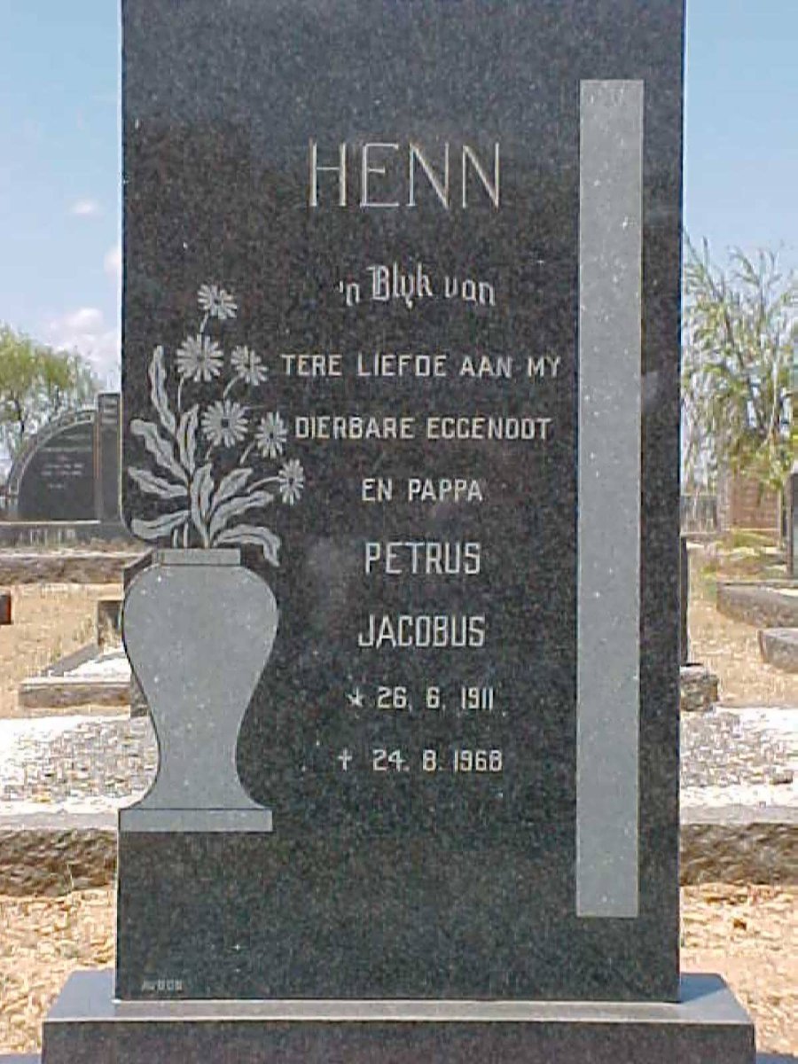 HENN Petrus Jacobus 1911-1968
