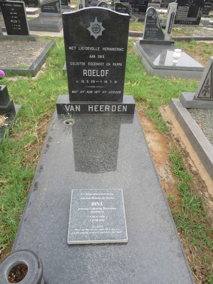 HEERDEN Roelof, van 1929-1981 & Johanna Catharina Barendina SLABBERT 1936-2020_1