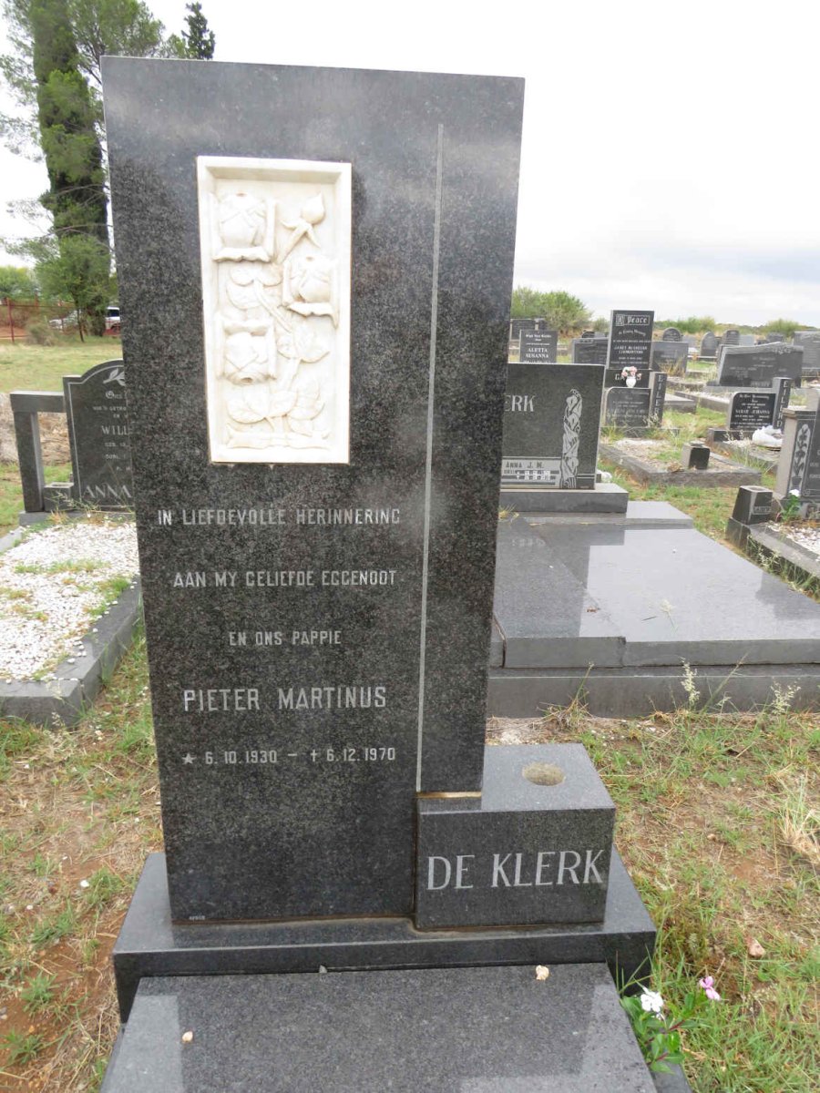 KLERK Pieter Martinus, de 1930-1970