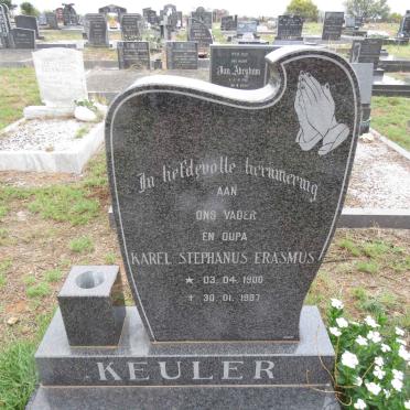 KEULER Karel Stephanus Erasmus 1900-1987