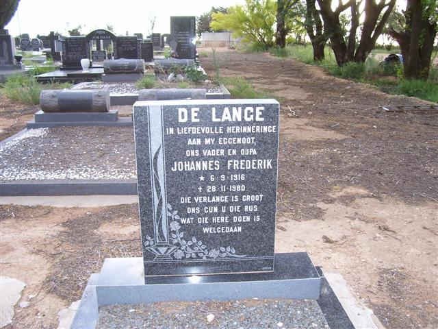 LANGE Johannes Frederik, de 1916-1980