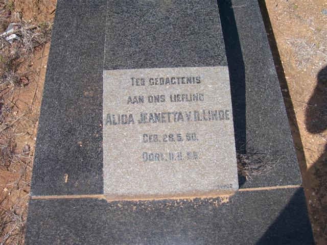 LINDE Alida Jeanetta v.d. 1950-1955