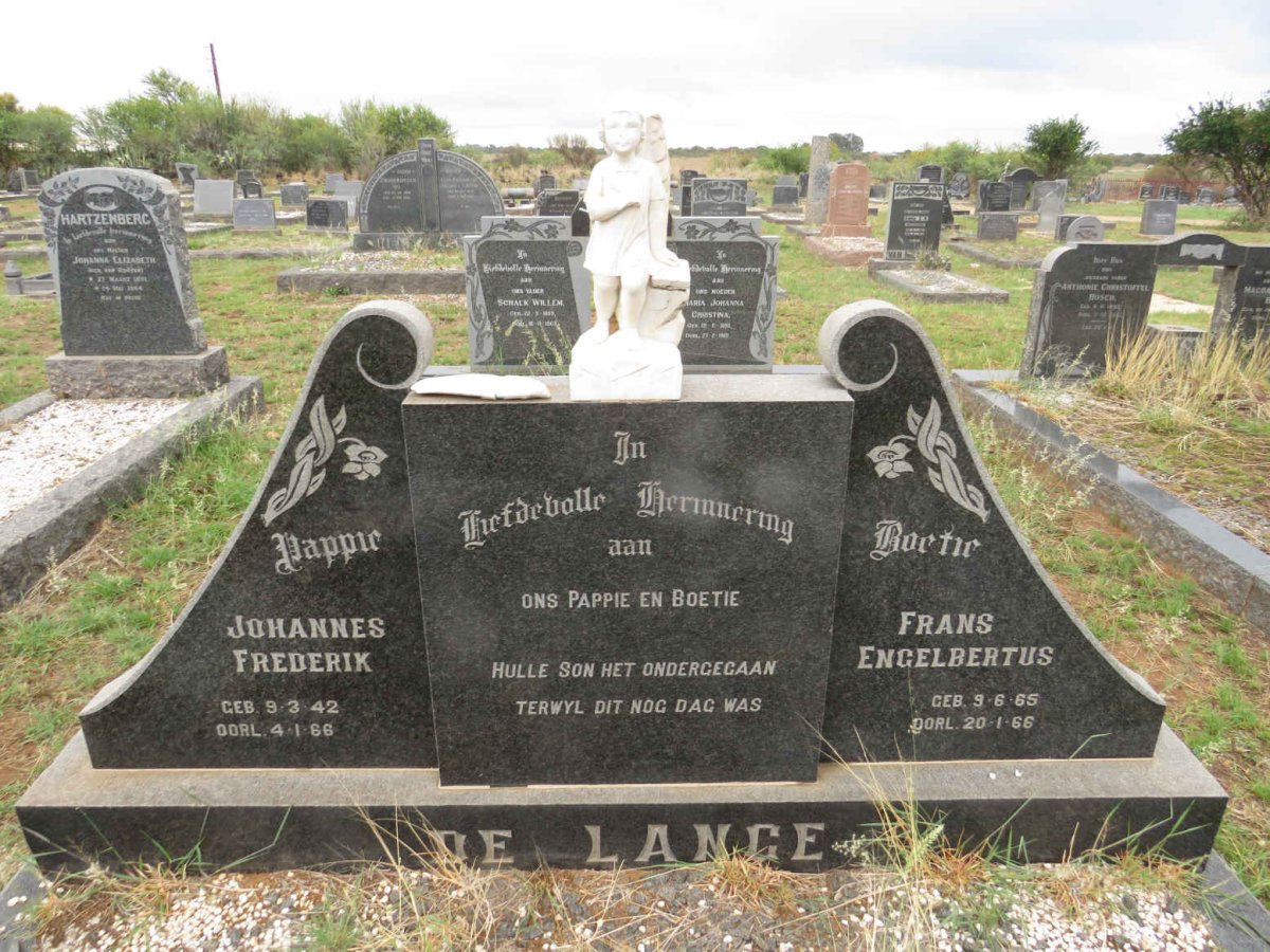 LANGE Johannes Frederik, de 1942-1966 :: DE LANGE Frans Engelbertus 1965-1966