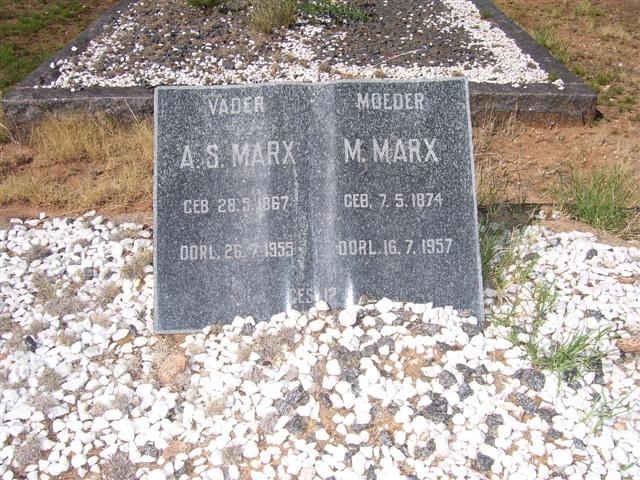 MARX A.S. 1867-1955 &amp; M. 1874-1957