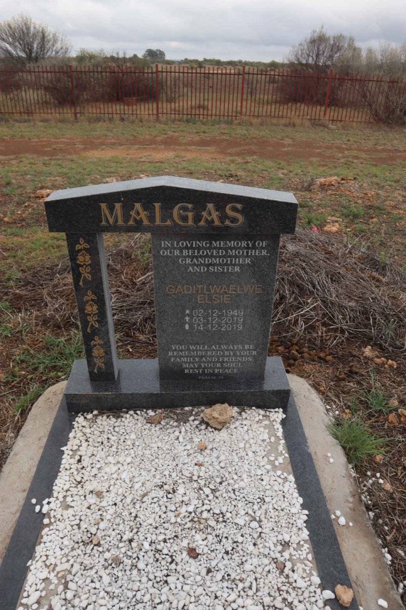 MALGAS Gaditlwaelwe Elsie 1949-2019