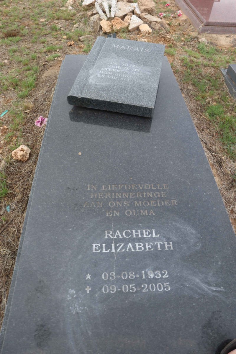 MARAIS Rachel Elizabeth 1932-2005