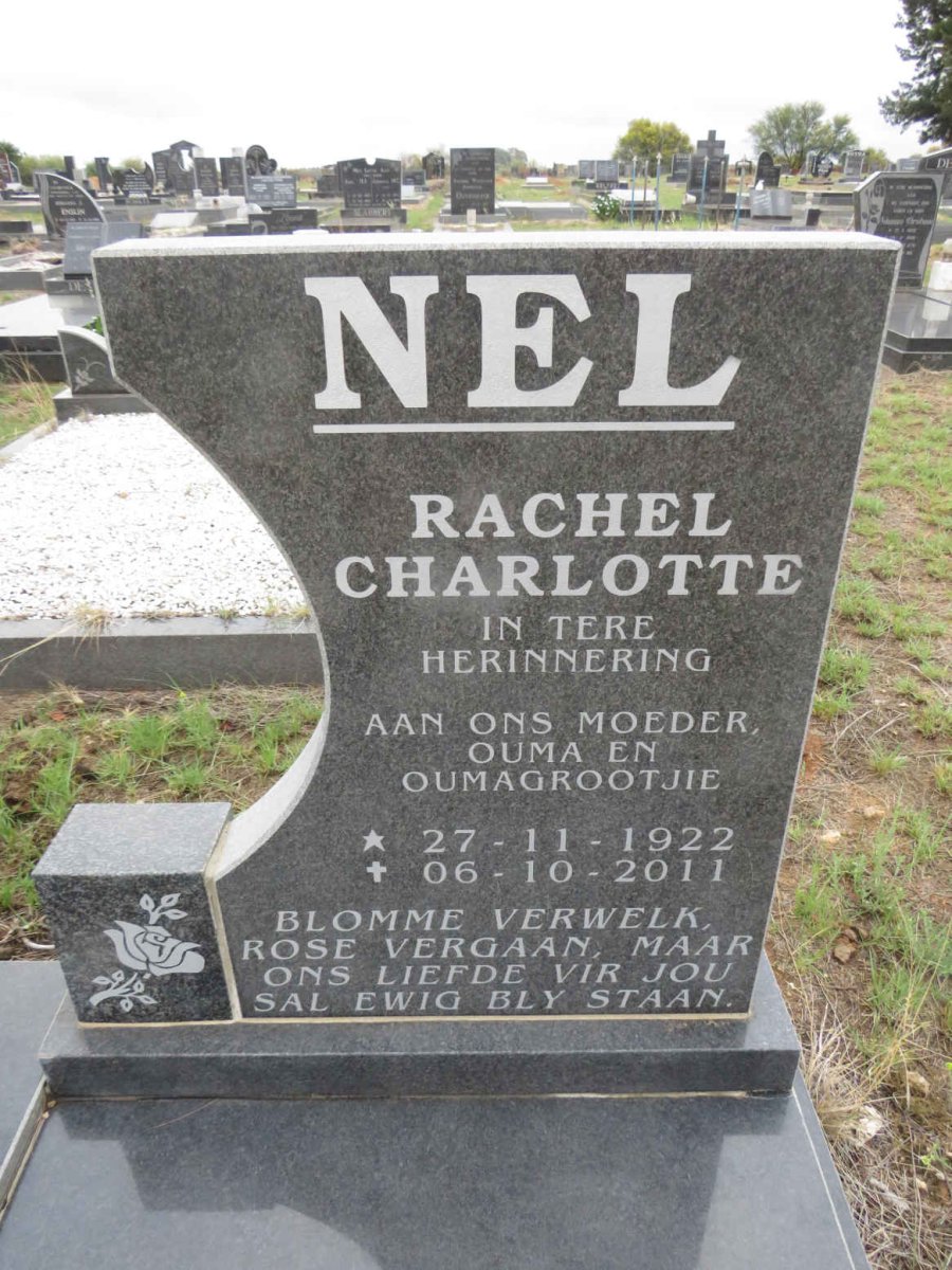 NEL Rachel Charlotte 1922-2011
