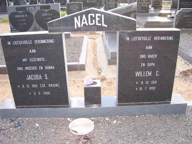NAGEL Willem C. 1910-1992 &amp; Jacoba S. DE BRUIN 1919-1980