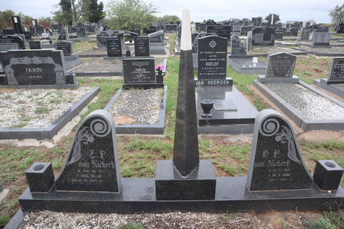 NIEKERK D.P., van 1910-1988 & Z.P. 1918-1983