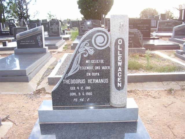 OLLEWAGEN Theodorus Hermanus 1916-1980