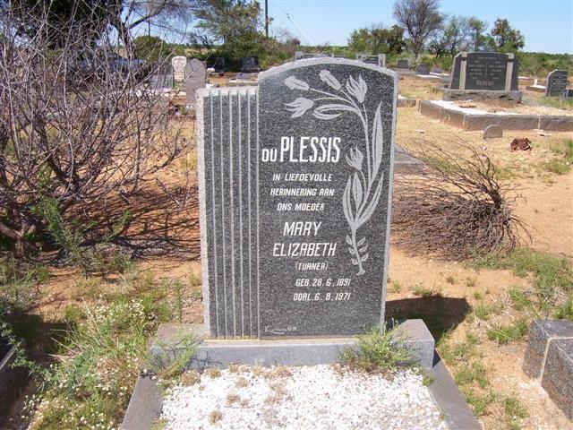 PLESSIS Mary Elizabeth, du nee TURNER 1891-1971