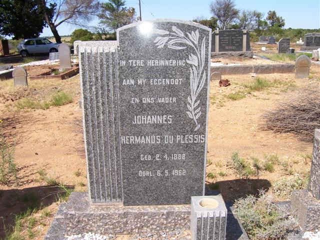 PLESSIS Johannes Hermanus, du 1888-1962